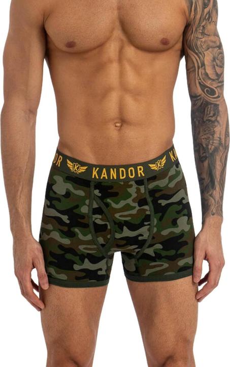 Actual product image Kandor Mens Camobee Bamboo Boxer Shorts (Pack of 5) (XL)