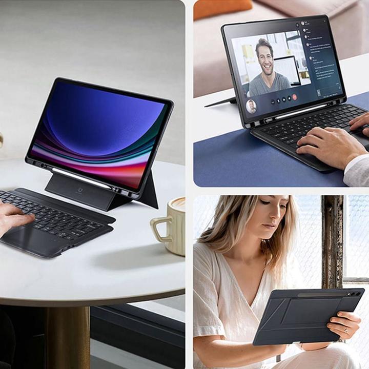 Image du produit Dux Ducis Étui pour clavier de la série DK (US, Galaxy Tab S9 FE+, Galaxy Tab S9+, Galaxy Tab S10+)