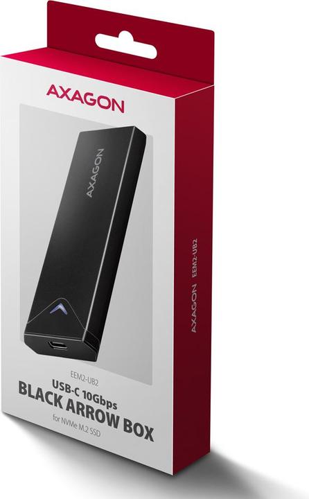 Produktbild Axagon Boitier externe USB 3.2 EEM2-UB2 - NVMe M.2 Type 2280 (Noir) (M.2 2280)