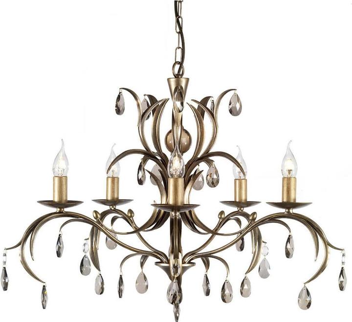 Actual product image Elstead Lighting Lily chandelier E14 5-light bronze patina, Made in UK (72 cm)