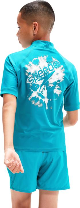 Actual product image Speedo Printed Short Sleeve Rash Top (15, 16)