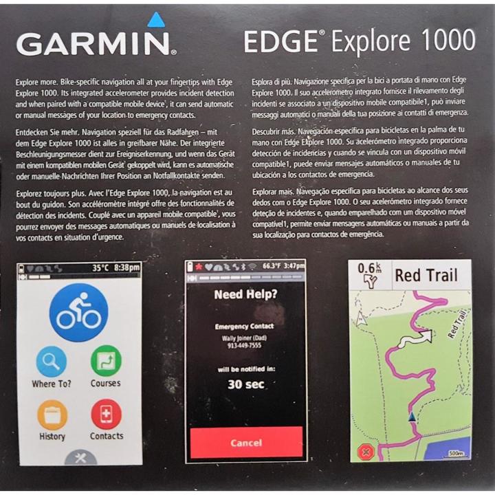 Immagine prodotto Garmin Edge Explore 1000 (3")