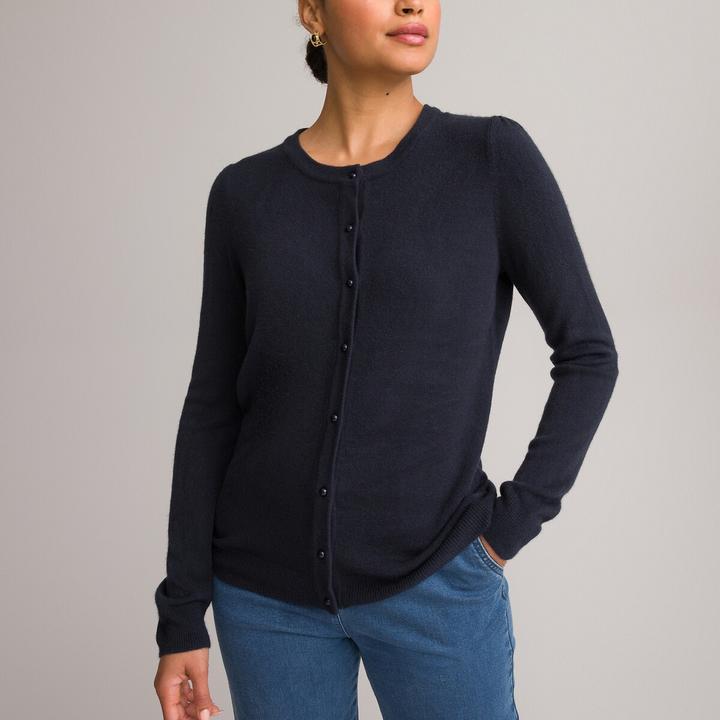 Produktbild Anne Weyburn Cardigan mit rundem Ausschnitt und Knopfleiste (42)