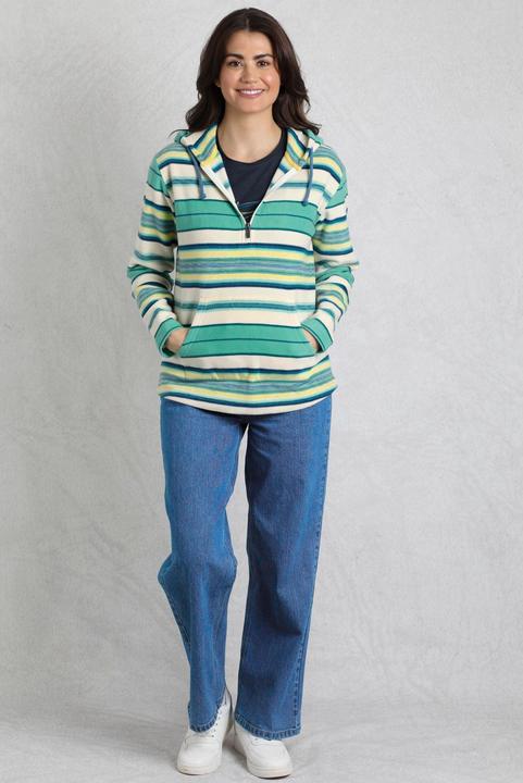 Produktbild Weird Fish Lana Kapuzenpullover mit kurzem Reissverschluss (48 D)