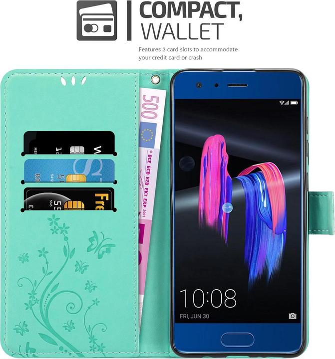 Actual product image Cadorabo Flower Book Cover (Honor 9)