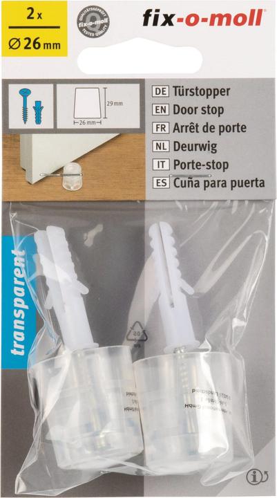Immagine prodotto Fix-o-moll Türstopper mit Schraube und Dübel Ø 26 mm 2 x (2 Pezzo/i)