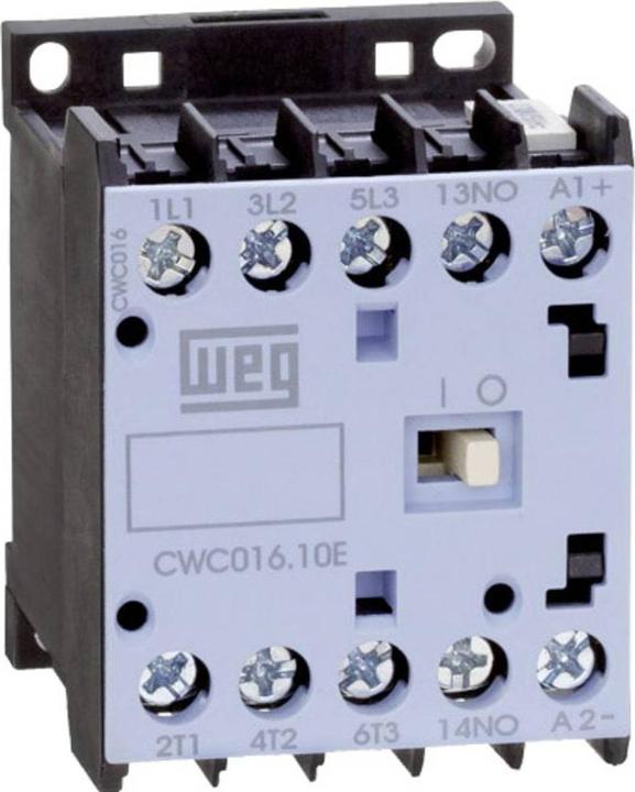 Actual product image Weg CWC09-01-30C03 Contactor 3 NO contacts 4 kW 24 V/DC 9 A with auxiliary contact 1 pc.