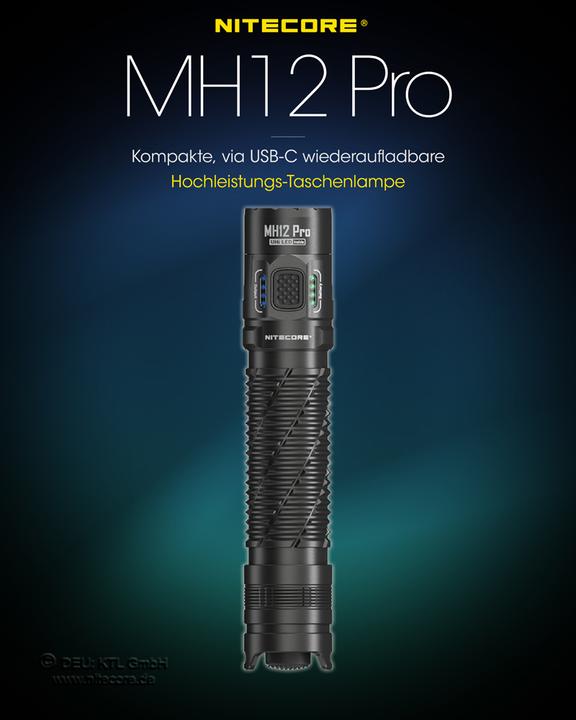 Actual product image Nitecore MH12 Pro - 3300 lumen, UHi 40 LED (13.80 cm, 3300 lm)