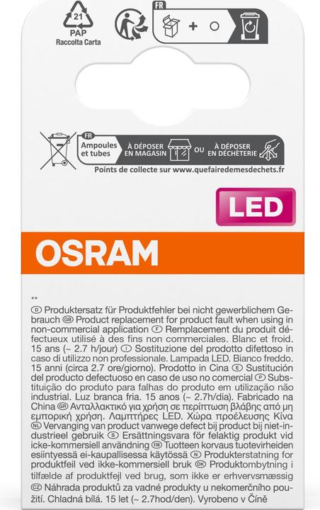 Energie-Label Osram Led Star Par16 (GU10, 6.90 W, 620 lm, 1 x, F)