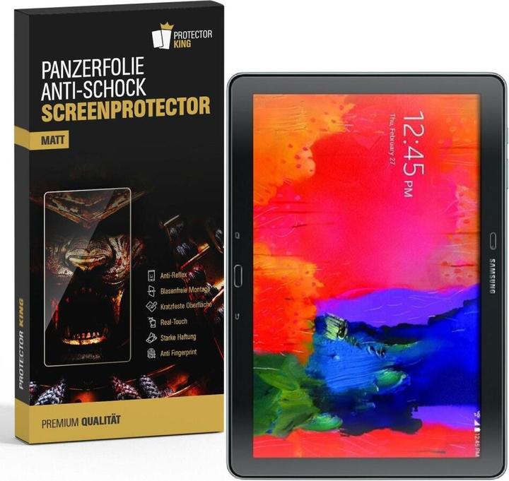 Produktbild Protectorking 4x Panzerfolie Anti-Shock matt entspiegelt (4 Stück, Galaxy Note Pro 12.2)