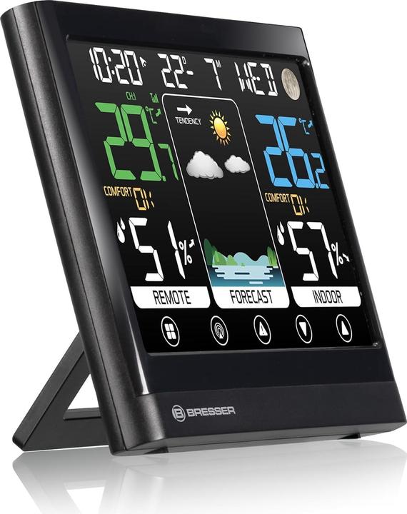 Produktbild Bresser MeteoTemp BF - Funk Wetterstation mit Touch-Display