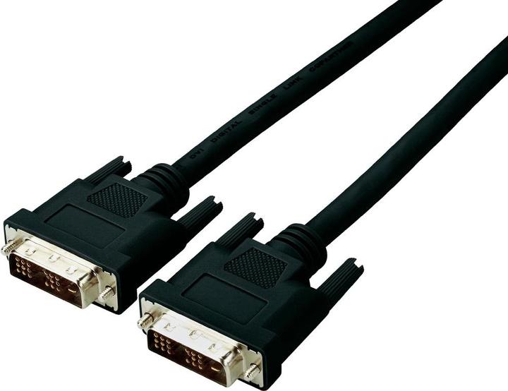 Image du produit Manhattan Câble DVI-D pour moniteur DVI-D mâle vers DVI-D mâle (Single Link), Beige, 1,8 m (1.80 m, DVI)
