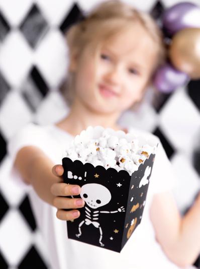 Immagine prodotto Partydeco Sacchetto per popcorn di Halloween motivo scheletro (6 x)