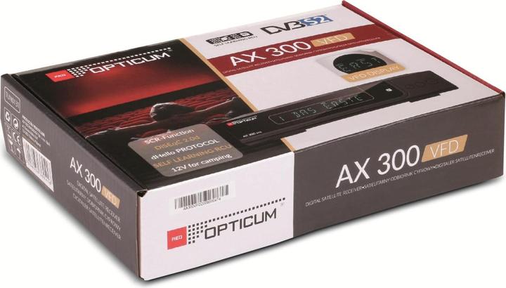 Immagine prodotto Opticum 30052-1 - Ricevitore, SAT, DVB-S2, HDTV, FTA (DVB-S2)