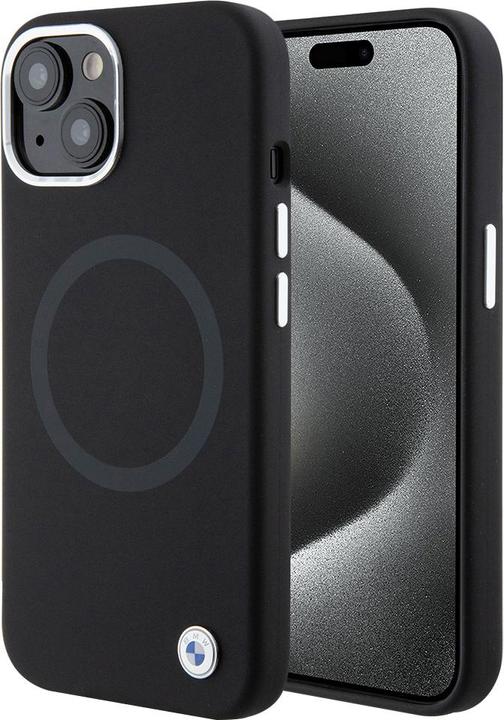 Produktbild BMW BMHMP15SSILBK2 iPhone 15 6.1" czarny/black Signature Liquid Silicone MagSafe (Apple iPhone 15)