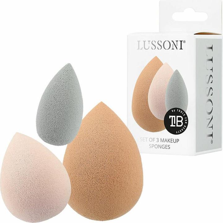Produktbild Tools for Beauty T4B LUSSONI 3 Teilig Make Up Schwamm Set, Blender Schwämme, Hautfarbe, Rosa Und Graux