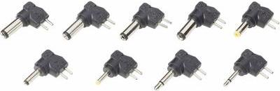 Produktbild Voltcraft 9ZC7 Netzgeräte Adapter-Set 9tlg. mit 2 Klinkenadapter und 7 Niedervolt-Adapter, gewinkelt