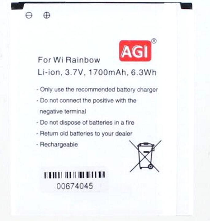 Immagine prodotto AGI Batteria compatibile con Wiko Rainbow JAM - Batteria - 1.700 mAh
