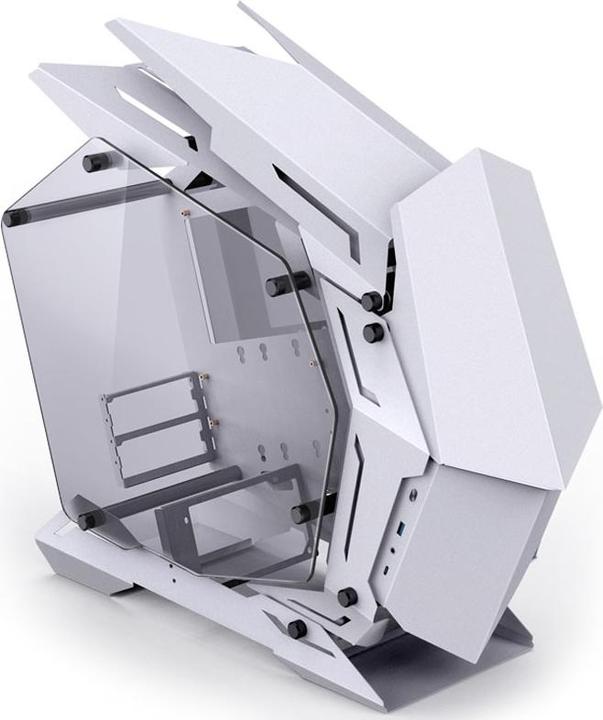 Actual product image Jonsbo MOD3 Mini Micro-ATX Tower Showcase, Tempered Glass - White (mATX, Mini-ITX)