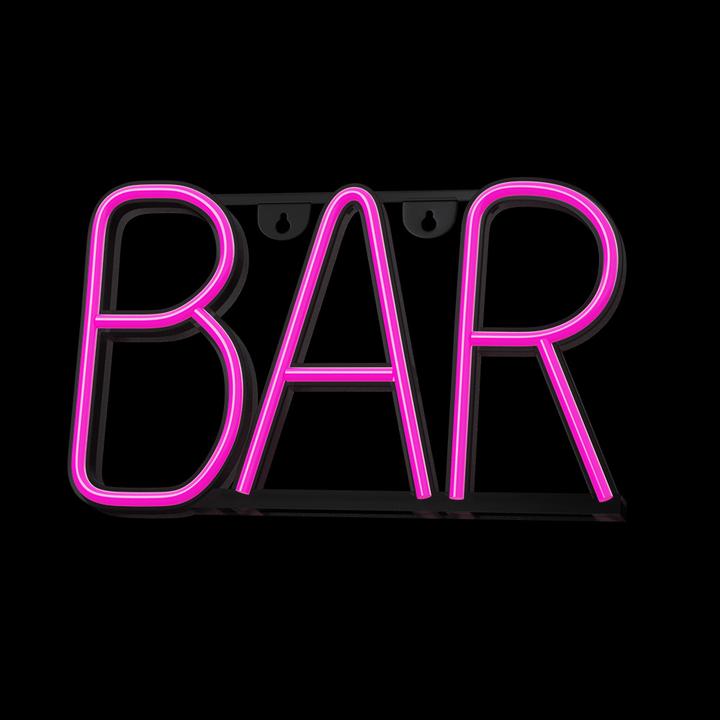 Produktbild Forever Light NEON LED BAR rosa Fledermaus + USB FLNE24