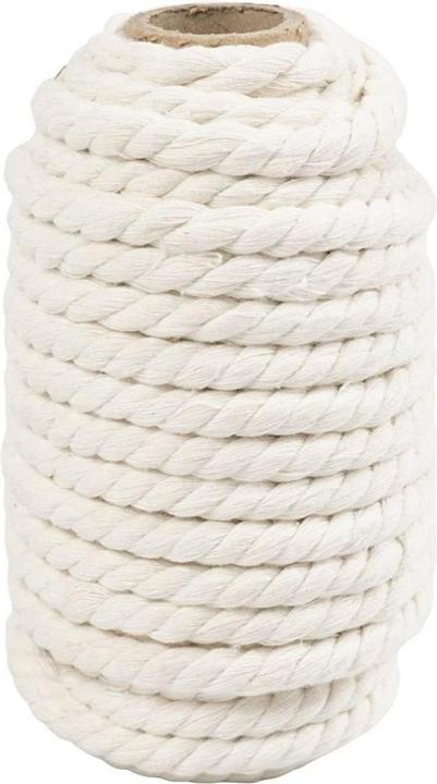 Image du produit Creativ Company Fil de coton Macramé Cordon blanc naturel (12 m)