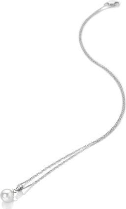 Hot Diamonds Charming Silver Diamond and Pearl Necklace Diamond Amulets DP895 (Chain. Pendant)