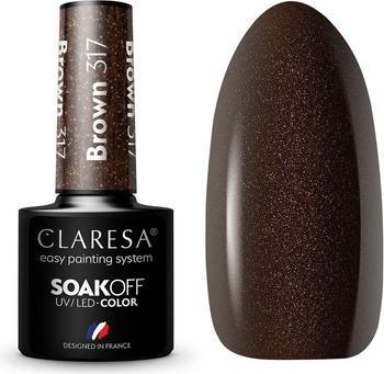 Produktbild Claresa 317 Brauner UV-Nagellack 5ml (Brown, UV-Gel Lack)