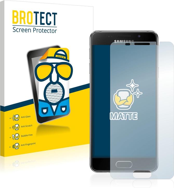 Actual product image BROTECT Anti-glare screen protector matt (2 Piece, Samsung Galaxy A3 (2016))