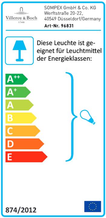 Etichetta energetica Villeroy & Boch Lampada a sospensione Atene 1x E27 Oro (E27)