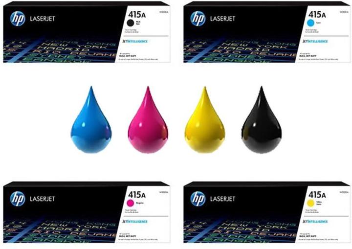 Immagine prodotto HP 415A Zwart/Cyaan/Magenta/Geel - Cartuccia toner Originale LaserJet - Confezione da 4 pezzi -