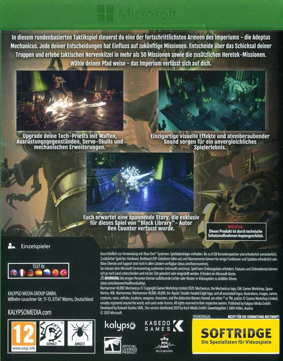 Actual product image Warhammer 40,000: Mechanicus (Xbox One X, Xbox Series X, DE)
