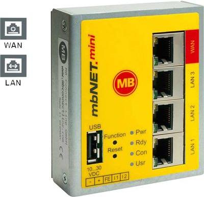 Produktbild MB Connect Line Industrierouter MDH860 WAN / LAN GmbH 24 V/DC