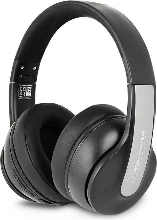 Esperanza EH240 Bluetooth-Kopfhörer Kopfbügel schwarz (ANC, 7 h, Kabellos)