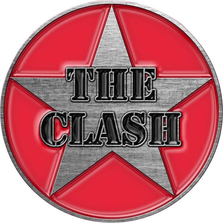 Produktbild The Clash Militär Abzeichen Metall Logo