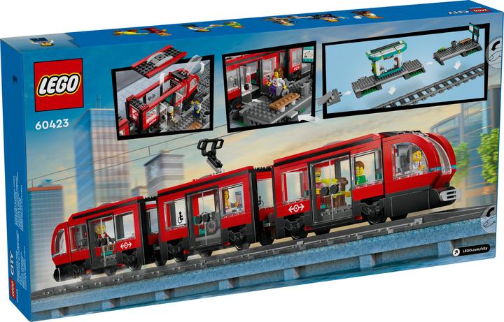 Produktbild LEGO Strassenbahn mit Haltestelle (60423, LEGO City)