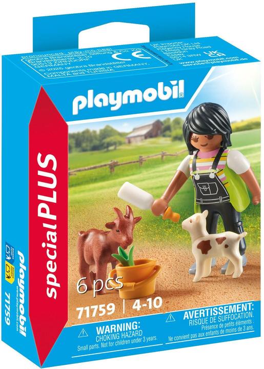 Image du produit Playmobil 71759 Femme avec chèvres (71759, Playmobil Special Plus)