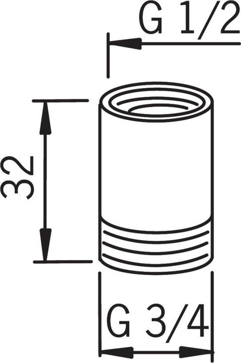 Produktbild Oras JOINT NIPPLE 1/2SK-3/4VK 158691
