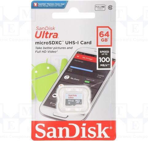 Produktbild SanDisk Ultra Lite microSDXC (64 GB, microSDXC, U1, UHS-I)