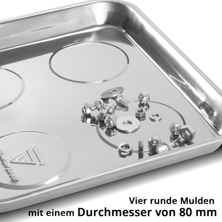 Actual product image Stahlwerk Magnetic tray MS-30 ST set of 3 270 x 292 x 30mm Magnetic disc adhesive tray (3 x)