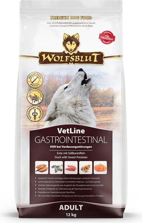 Immagine prodotto Wolfsblut VetLine Gastrointestinal cibo secco per cani 12 kg (Adulto, 1 pz., 12000 g)