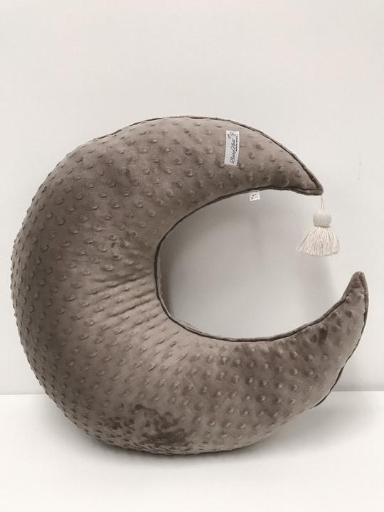 Produktbild Baby-Nest Stillkissen Halbmond|Minky| Cappuccino (70 cm)