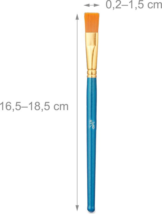 Actual product image Relaxdays 30-piece brush set (13 mm)