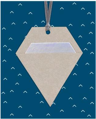 Produktbild Stewo Geschenkanhänger Yen 581600598 10.5x13cm blau dunkel, 3 Stück (Geschenkverzierung, 1 x)