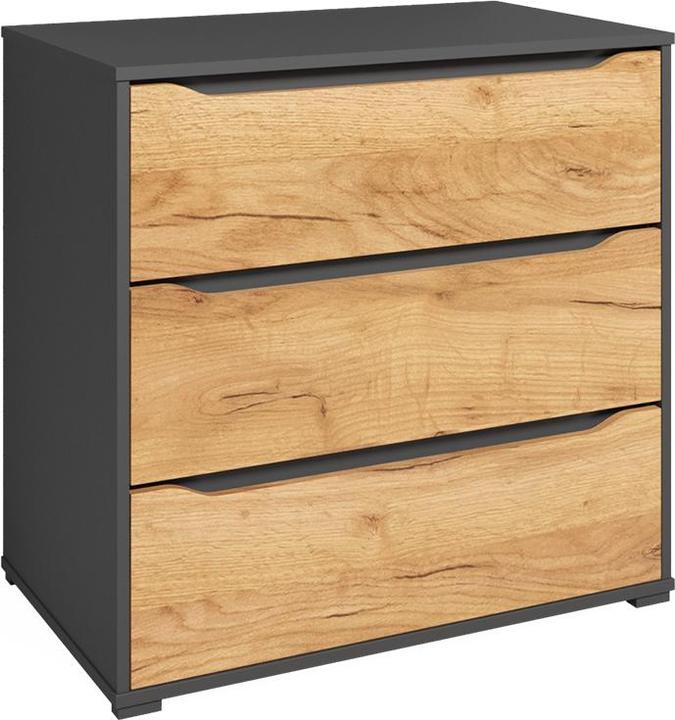 Anthracite/golden oak