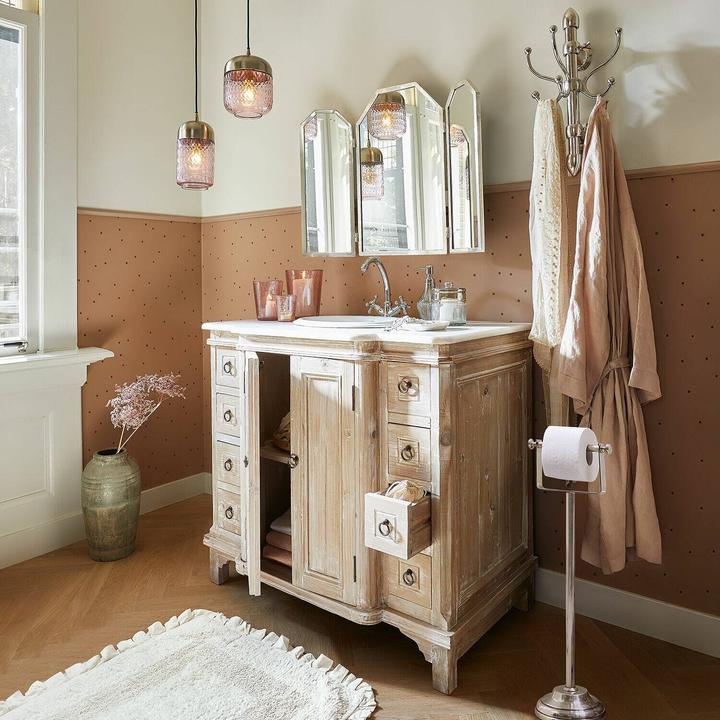 Image du produit Loberon Set de 2 lampes à suspendre Jolivienne rose/argenté (E27)
