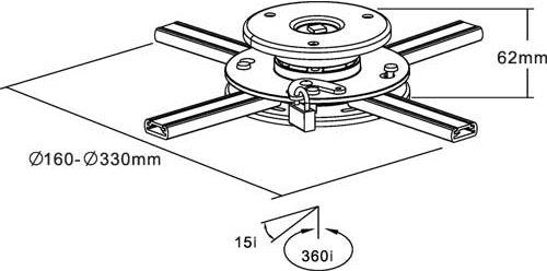 Immagine prodotto InLine Kit di fissaggio (Soffitto)