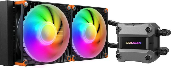 Actual product image Cougar CPU Wasserkühlung Poseidon Ultra 240, ARGB, Schwarz
