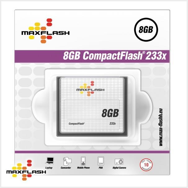 Image du produit Memorysolution Carte mémoire flash MAXFLASH (8 Go, CF)