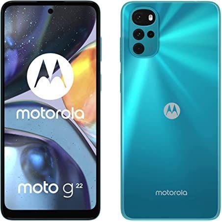 Actual product image Motorola 22 (64 GB, Iceberg blue, 6.50", 50 Mpx, 4G)
