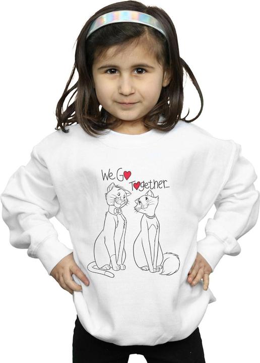 Actual product image Disney Girls Aristocats We Go Together Sweatshirt (128)